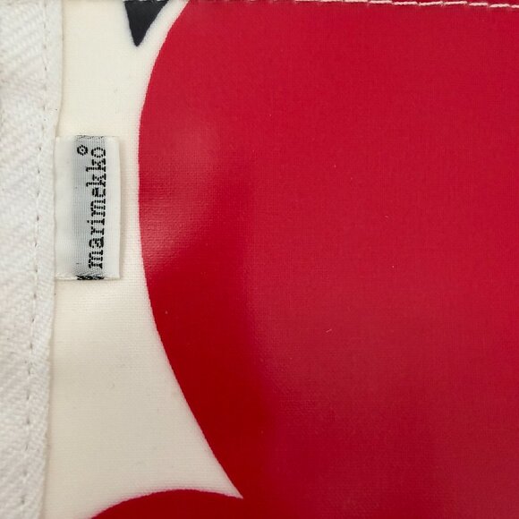 NWT MARIMEKKO Red White Unikko Poppy Cosmetic Bag Pouch - Picture 3 of 12